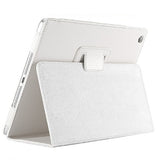 Funda con tapa automática para iPad 2, 3 y 4 de Apple, de piel sintética tipo lichi, con soporte inteligente y función atril.