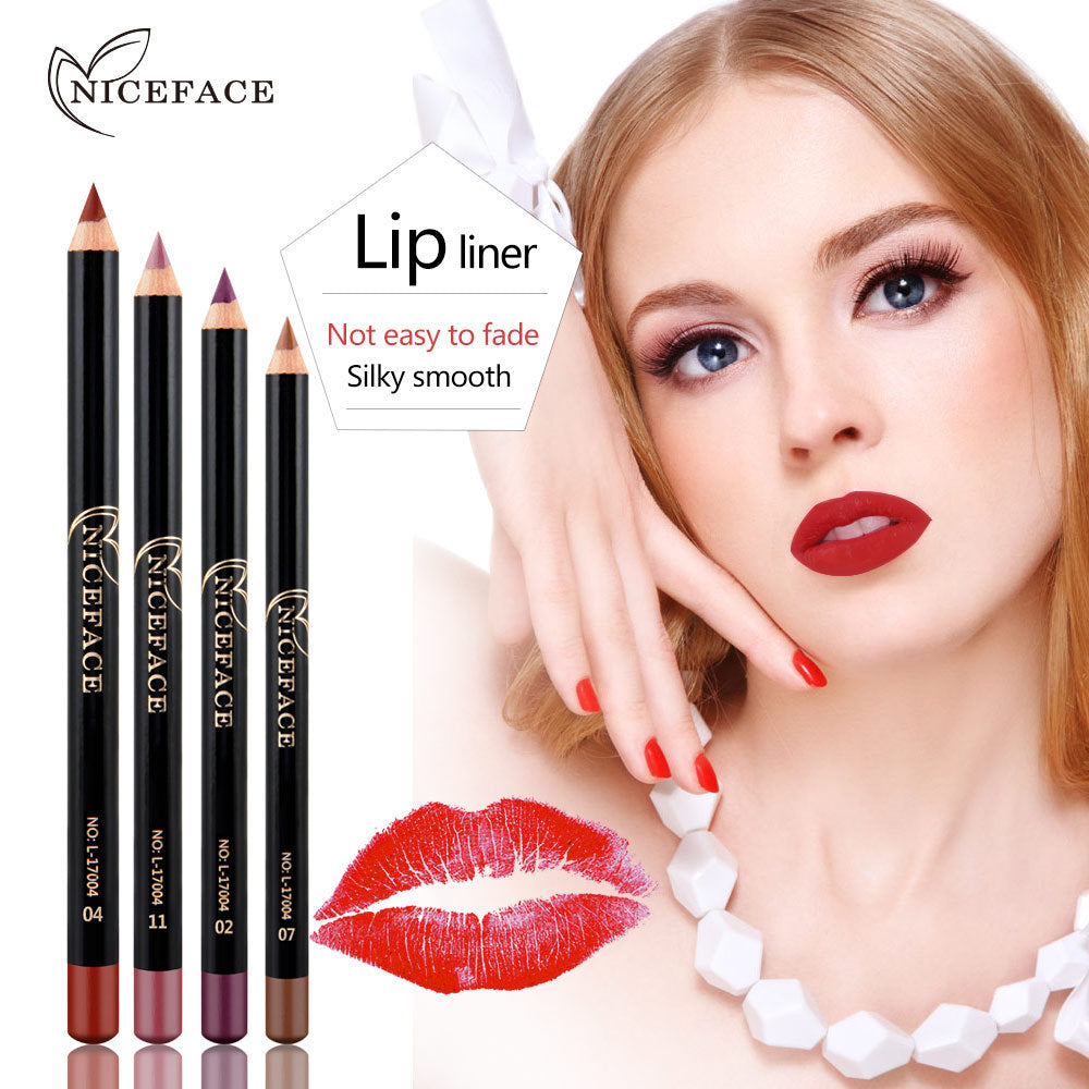 NICEFACE Nude Matte Lipstick Pencil Retouching Waterproof Lip Liner - V.I.P Digital Presence