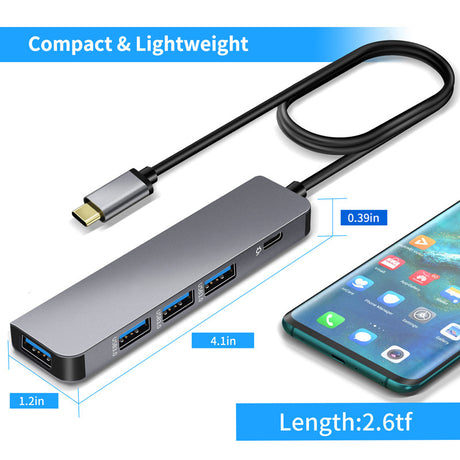Type-C expansion USB HUB expansion USB 3.0 interface connected to mouse PD100W hub USB multi interface - V.I.P Digital Presence