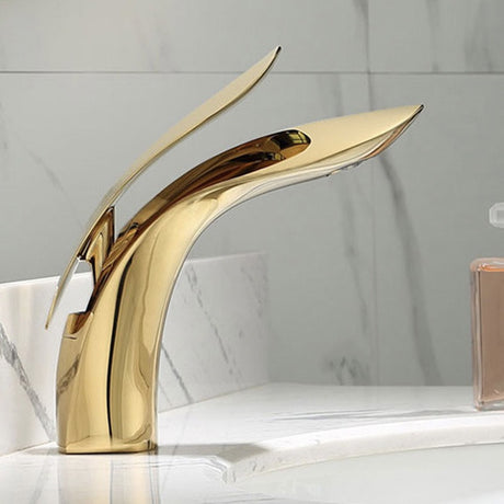 Brass internet celebrity rose gold creative personalized washbasin bathroom washbasin hot and cold - V.I.P Digital Presence