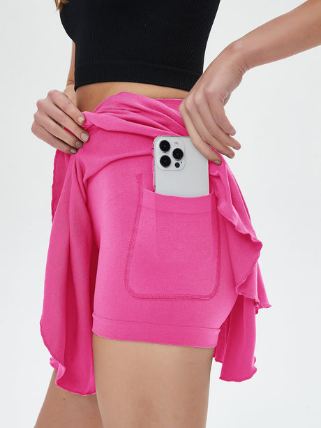 Tennis skirt elastic quick drying with pockets fitness skirt sports skirt yoga skirt - V.I.P Digital Presence