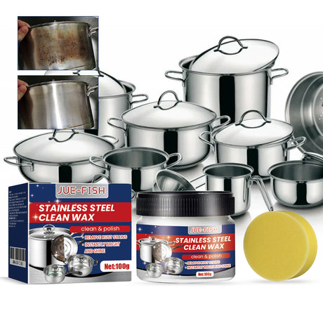 Stainless Steel Cleaning Cream, Kitchen Utensils, Pots And Pans, Cooktops, Heavy Oil, Rust Removal, Cleaning And Descaling Paste - V.I.P Digital Presence