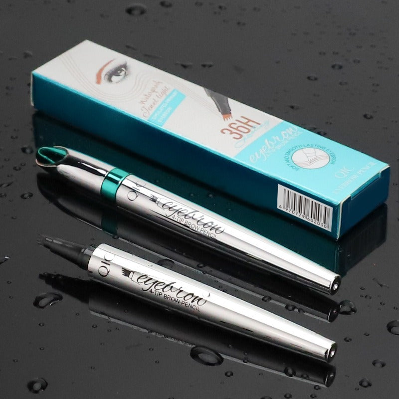 QIC Eyebrow Tattoo Pen Waterproof Fork Tip Eyebrow Ink Pen 4 Heads Liquid Eyebrow Pen - V.I.P Digital Presence