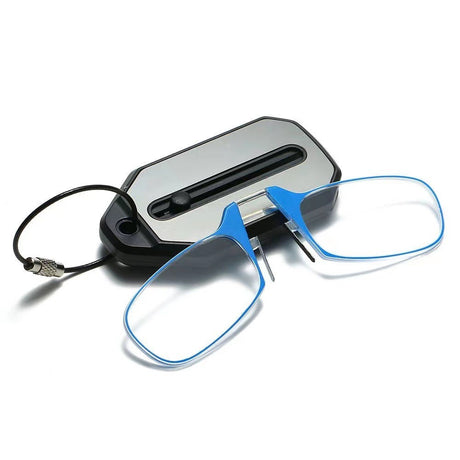 Nose clip presbyopic glasses keychain ultra lightweight carrying elderly glasses wallet glasses reading glasses - V.I.P Digital Presence