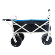 Folding Wagon Garden Shopping Beach Cart (white) - V.I.P Digital Presence