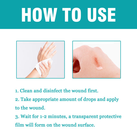 Liquid Bandage Drops Protect Skin Fast Film Formation Breathable Waterproof Skin Repair Drops - V.I.P Digital Presence