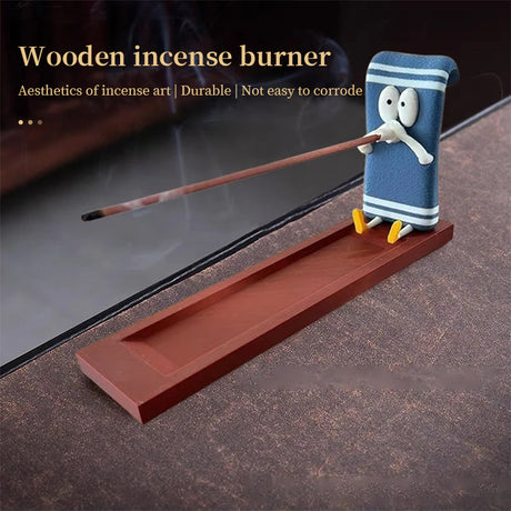 Towelie Servietsky Incense Stick Holder, realistic handmade crafts, home decor, ideal for meditation and yoga. - V.I.P Digital Presence
