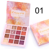 CmaaDu 16 Shades of Shiny Eyeshadow Makeup Matte and Metallic Waterproof Glitter - V.I.P Digital Presence