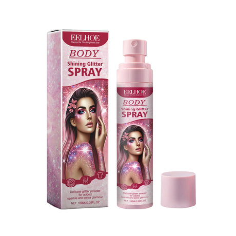 Stage Makeup Glitter Spray Facial Clavicle Brightening Glitter Natural Stereoscopic Long-Lasting Highlighter Spray - V.I.P Digital Presence
