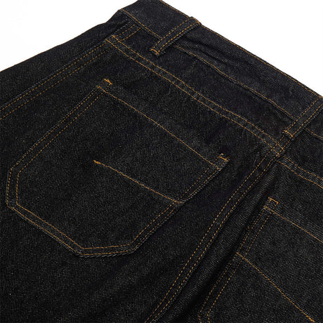 American High Street Design Denim Wide Leg Long Pants Men's Vibe Trendy Side Pleated Loose Casual Trousers - V.I.P Digital Presence