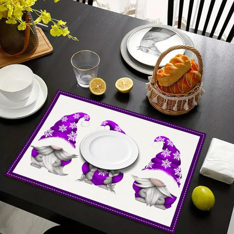 Christmas Dwarf Meal Mat Christmas Day Kitchen Table Decoration Insulation Mat Printed Table Mat - V.I.P Digital Presence