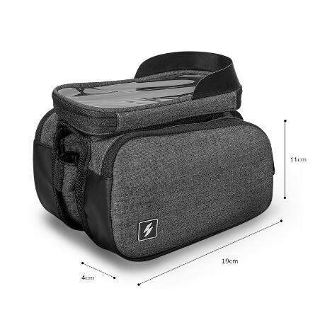 Sahoo 122007 Touch Screen Bike 6.5in Cell Mobile Phone Bag Front Frame Top Tube Cycling Pouch - V.I.P Digital Presence
