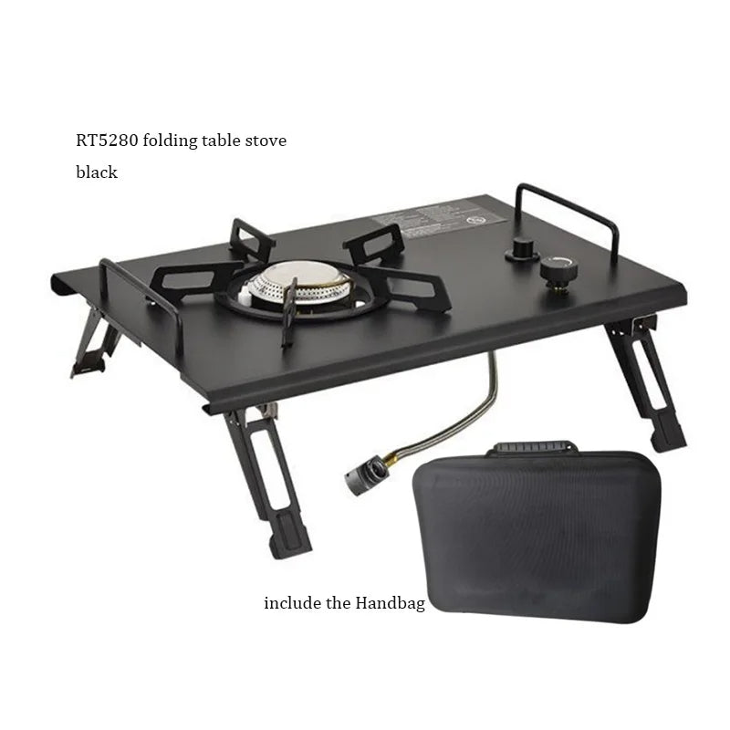 Camping Gas Stove Foldable IGT Gas Stove 4000W Stainless Steel Camping Table Stove Portable Outdoor Picnic Desktop Furnace - V.I.P Digital Presence