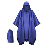 Poncho impermeable militar 3 en 1 para exteriores, con capucha y mangas, impermeable, para motocicleta, camping, senderismo, viajes, ropa impermeable, tienda de campaña.
