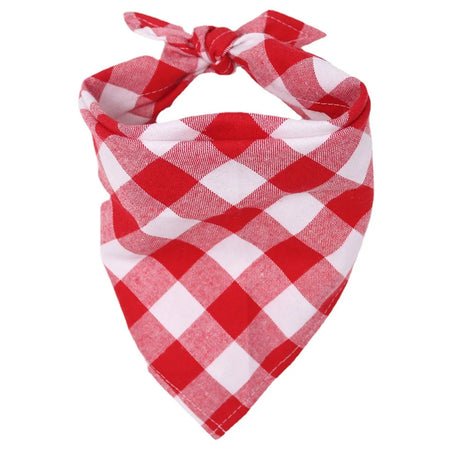 Dog Bandanas Large Pet Scarf Bandana For Dog Cotton Plaid Washable Bow Tie Collar Cat Puppy Triangular Scarf Bib Dog Accessories - V.I.P Digital Presence