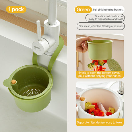 Adjustable Hanging Sink Drain Basket for Kitchen Sink, Food Waste Separator, Filter Basket & Fruit Washing Strainer - V.I.P Digital Presence