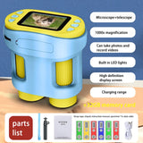 Handheld portable with screen can take photos microscope children's toys can see bacteria 1000 times - V.I.P Digital Presence