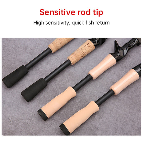 1.5 - 2.4M Telescopic Carbon Fishing Rod Rotary Baitcasting (8 - 25g) with Wooden Handle - V.I.P Digital Presence