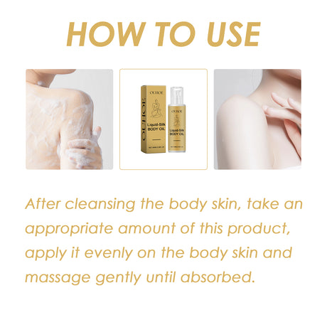 Liquid Silk Body Essence Oil, Anti-Wrinkle Hydrating Repair Chicken Skin Firming Beauty Body Care Oil - V.I.P Digital Presence