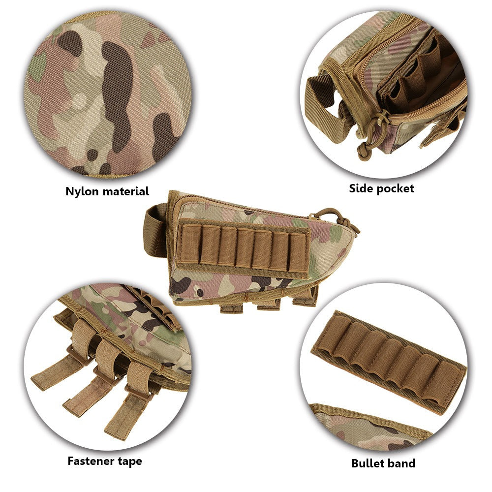 Hunting Pouch 7 Shells Butt Stock Shell Cartridge Holder Ammo Carrier Tactical Pouch - V.I.P Digital Presence