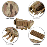 Hunting Pouch 7 Shells Butt Stock Shell Cartridge Holder Ammo Carrier Tactical Pouch - V.I.P Digital Presence