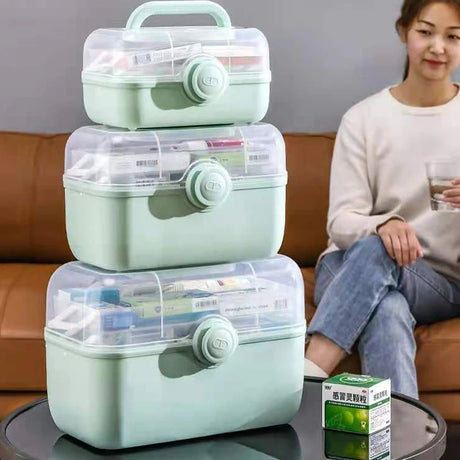 Large Capacity Family Medicine Organizer Box Portable First Aid Kit Medicine Storage Boxes Organizers Plastic Organizing Home - V.I.P Digital Presence