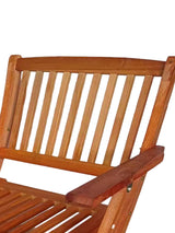 Foldable Patio Dining Set 4 Folding Chairs Indoor and outdoor universal Teak - V.I.P Digital Presence