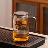 Tea teapot tea separation elegant cup all glass heat-resistant filter tea brewing Kung Fu tea set magnetic suction tea cup - V.I.P Digital Presence