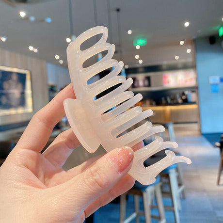 1PC Korean Solid Large Hair Claws Elegant Acrylic Hairpins Barrette Crab Hair Clips Headwear for Women Girls Hair Accessories - V.I.P Digital Presence