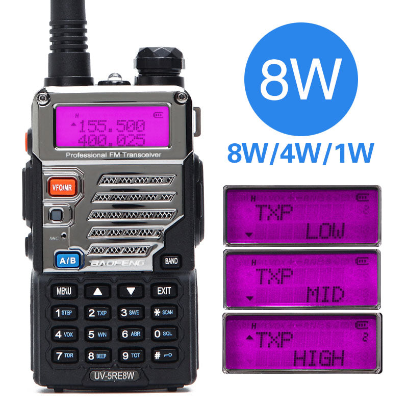 BaoFeng UV-5RE 8W Powerful Walkie Talkie 10km Dual Band UV5RE 2 way Radio VOX Flashlight Long Range Portable Hunting Ham Radio - V.I.P Digital Presence