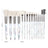 15 pcs Makeup Brushes Diamond Crystal Handle Makeup Tools Foundation Eyeshadow Brush - V.I.P Digital Presence