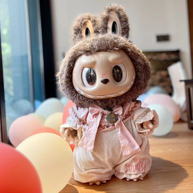 Ropa con diseño LABUBU de 58 cm, ropa de muñeca ZIMOMO, juguete de peluche LABUBU de goma, ropa linda