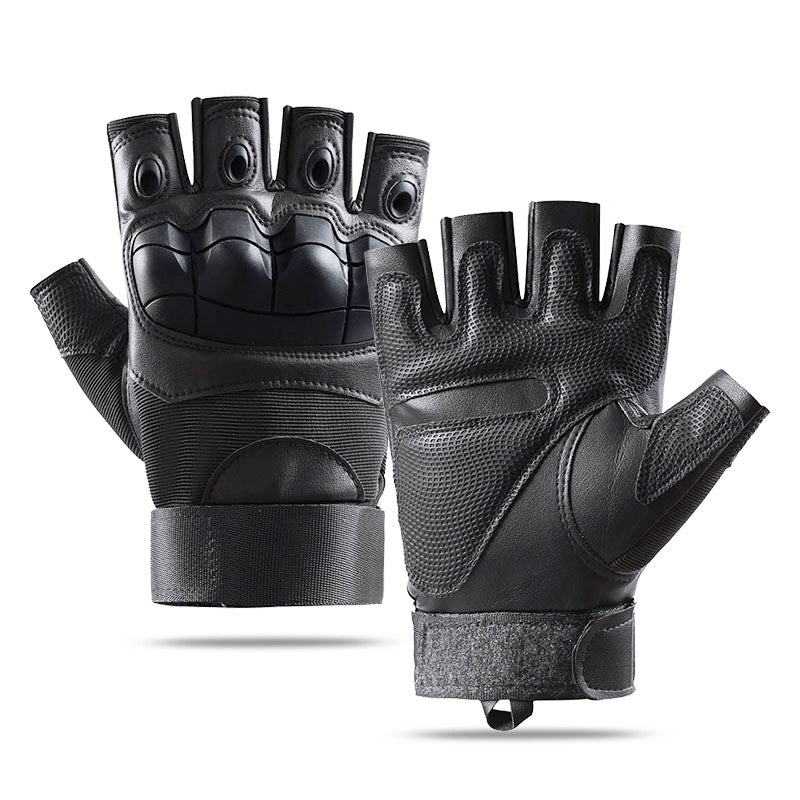 Tactical half-finger gloves men's soft shell protective microfiber special forces military fans sports cycling outdoor - V.I.P Digital Presence
