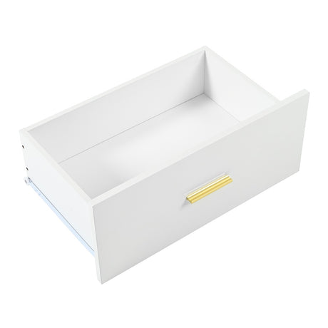 Modern White 9-Drawer Dresser for Bedroom - Ample Storage Wide Chest of Drawers, Sturdy & Safe - V.I.P Digital Presence