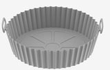 Foldable AirFryer Silicone Pot fryer silicone baking tray mat, heat-resistant, food grade - V.I.P Digital Presence