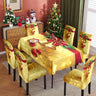 Christmas printed tablecloth, chair cover, waterproof, oil resistant, festive decoration, dining table cloth, chair cover, universal household use - V.I.P Digital Presence