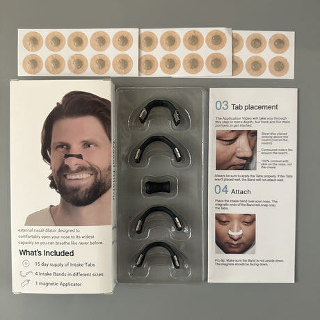 15Pairs Magnetic Nasal Strips Nasal Breathing Dilators Kits Increase Air Intake Improve Sleeping Reduce Snoring for Nighttime - V.I.P Digital Presence