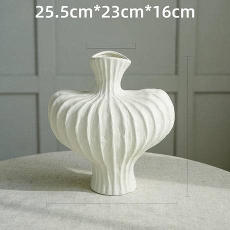 Plastic art imitation ceramic vase high-end decoration for living room desktop decoration - V.I.P Digital Presence