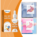 Body Care Oil, Abdominal Massage treatment to relieve discomfort Daily moisturizing body care oil