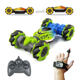 Coche de inducción con minigiro y gestos, transformable, con control remoto, de doble cara, para escalada y acrobacias.