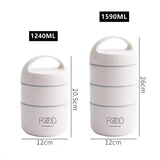 1240ML/1590ML Large Capacity Stainless Steel 304 Lunch Box Leak-Proof Multi layer Thermal Bento Box Adult Student Food Container - V.I.P Digital Presence