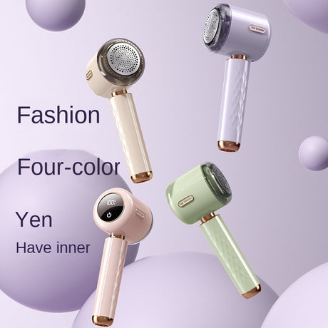 Fuzz Trimmer with Digital Display for Home Use, Rechargeable Sweater Defuzzer and Hair Remover 2-in-1 - V.I.P Digital Presence