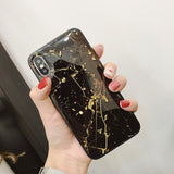 Luxury Gold Foil Bling Marble Phone Case For iPhone X XS Max XR Soft TPU Cover For iPhone 7 8 6 6s Plus Glitter Case Coque Funda - V.I.P Digital Presence