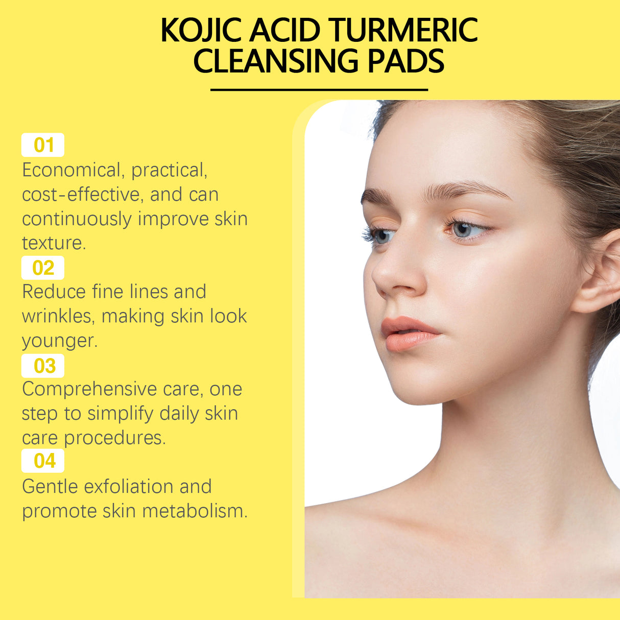 Turmeric Cleansing And Exfoliating Pad Gently Cleanses And Brightens Skin Care Moisturizing Facial Skin Cleansing Pad - V.I.P Digital Presence