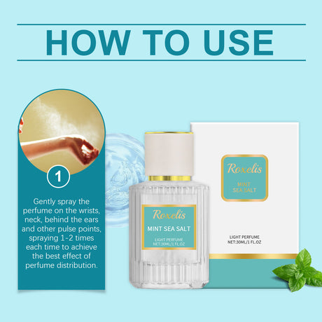 Mint Sea Salt Perfume Mild Fresh Elegant Tone Ear And Wrist Lasting Fragrance Elegant Date Fragrance Perfume - V.I.P Digital Presence