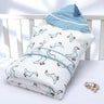Newborn Baby Blanket Wrapper Cotton Spring Newborn Baby Quilt Double Layers Swaddle Wrap Cotton Baby Anti-shock Sleeping Bag