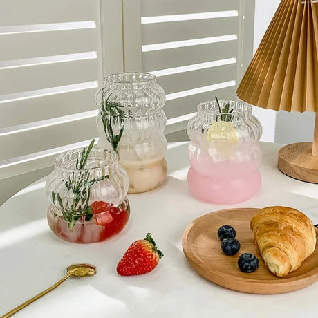 Thickened high borosilicate glass cup household transparent double-layer heat-resistant fruit juice cup - V.I.P Digital Presence