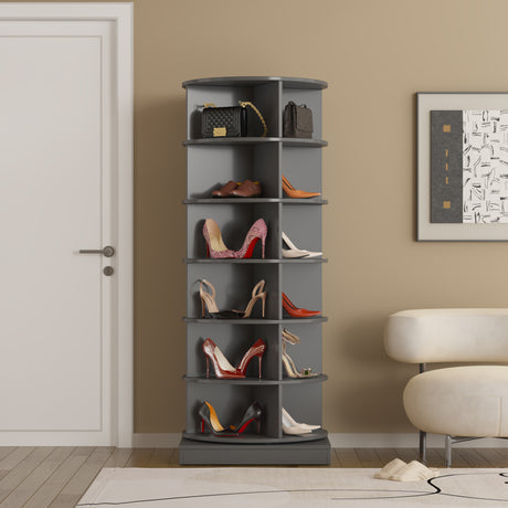new 360 gray rotating shoe cabinet with 7 layers can accommodate up to 28 Paris shoes - V.I.P Digital Presence