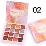 CmaaDu 16 Shades of Shiny Eyeshadow Makeup Matte and Metallic Waterproof Glitter - V.I.P Digital Presence