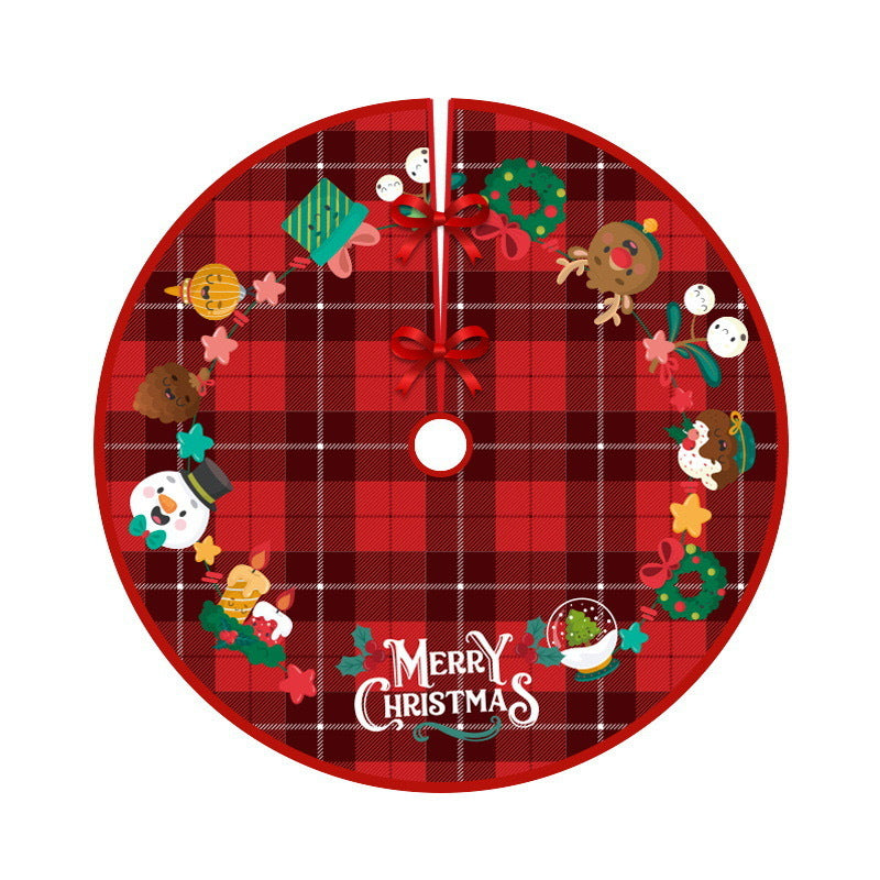 Deer Head Snowflake Santa Claus Gift Box Series Christmas Tree Bottom Decoration Apron Atmosphere Decoration - V.I.P Digital Presence